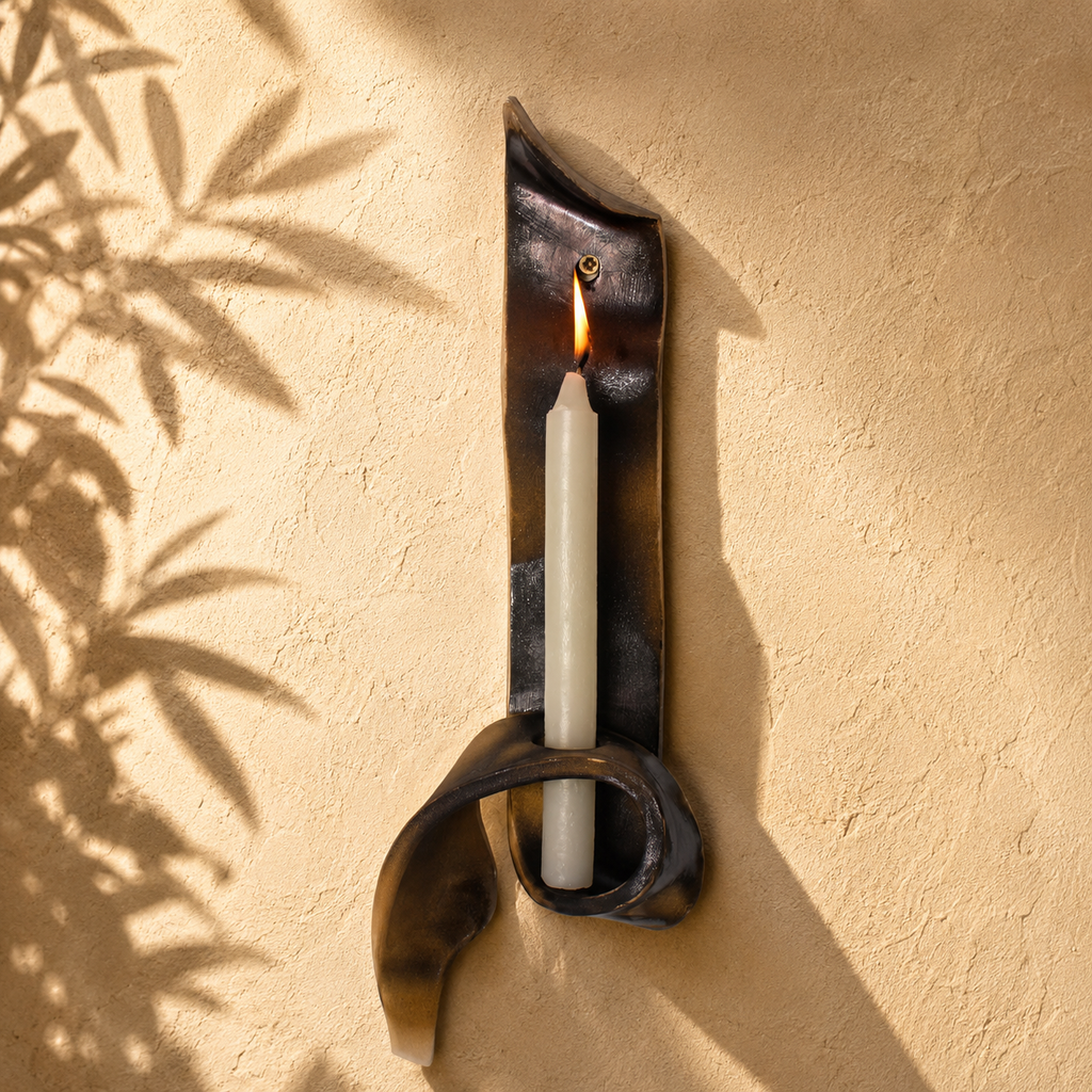 Sculptural Wall Candle Holder