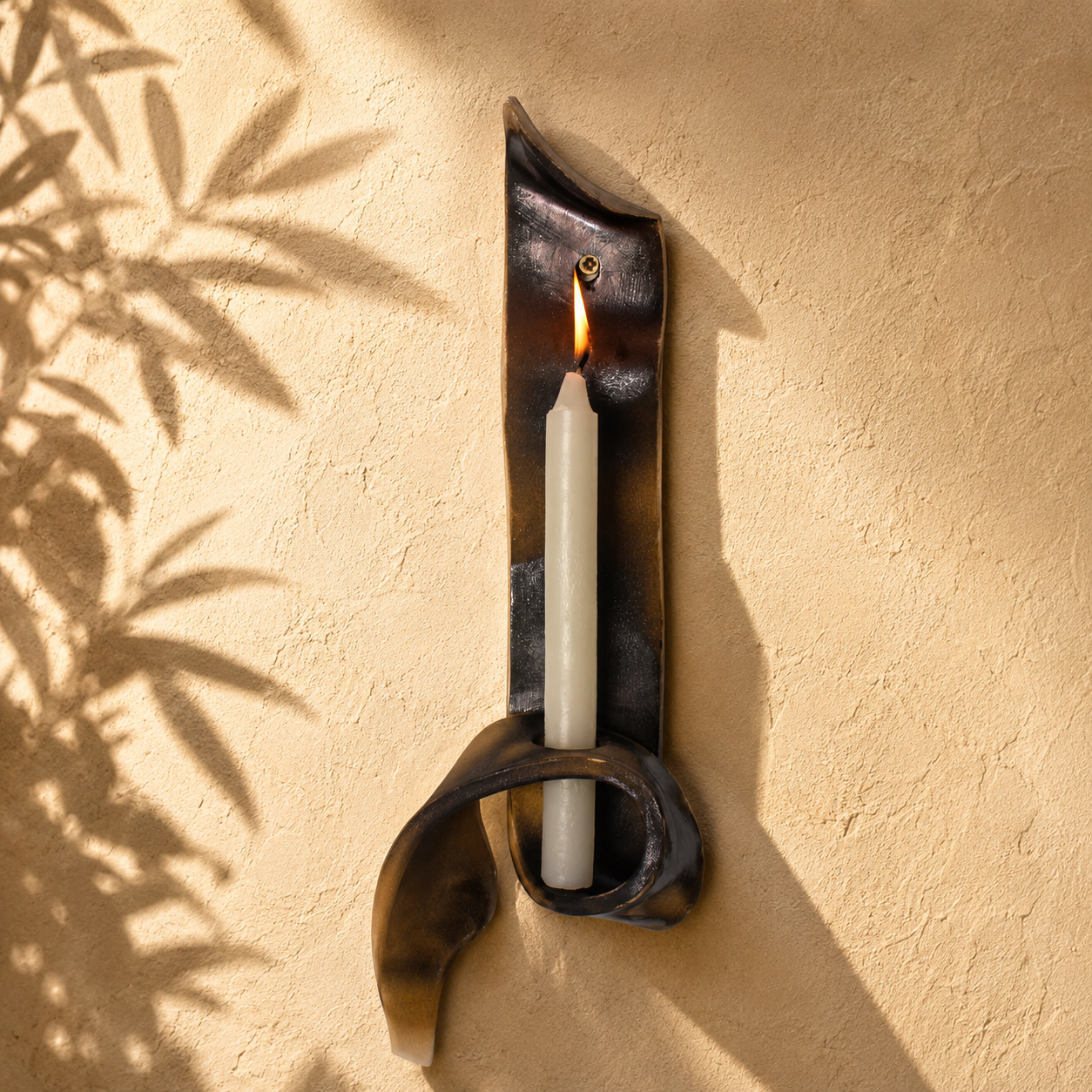 Sculptural Wall Candle Holder