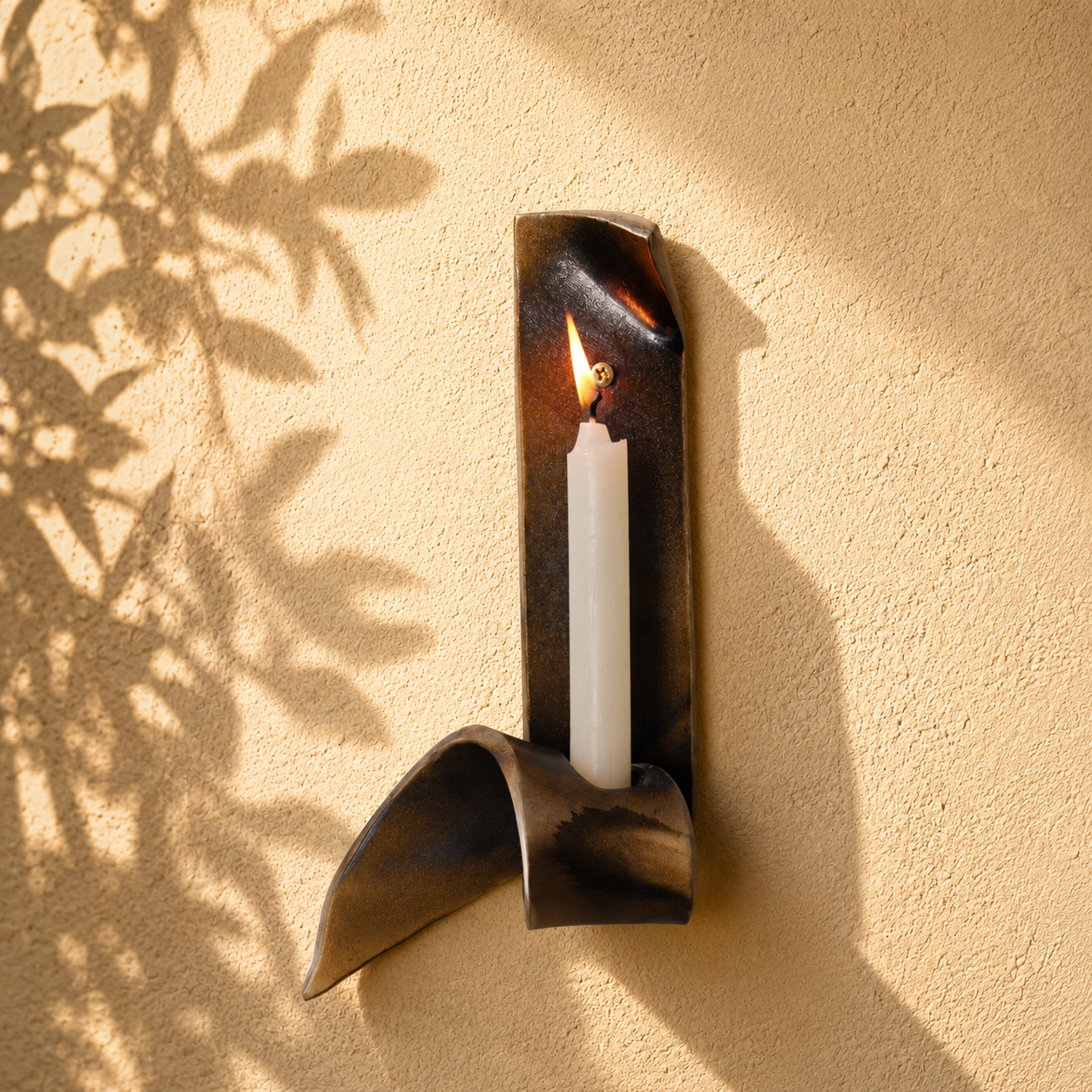 Sculptural Wall Candle Holder