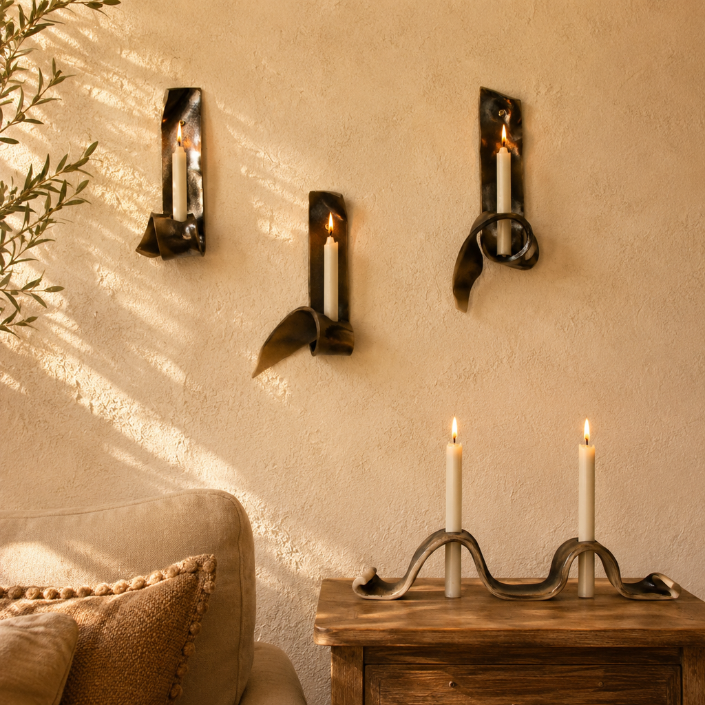 Sculptural Wall Candle Holder