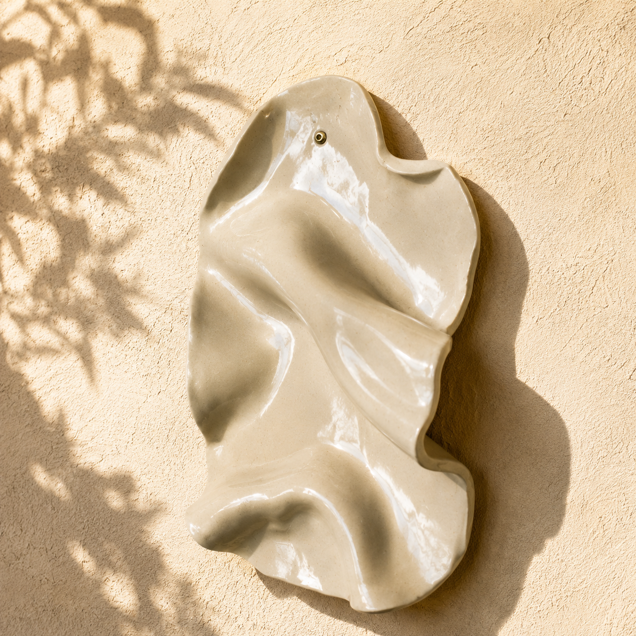 Handmade Organic Ceramic Wall Sculpture