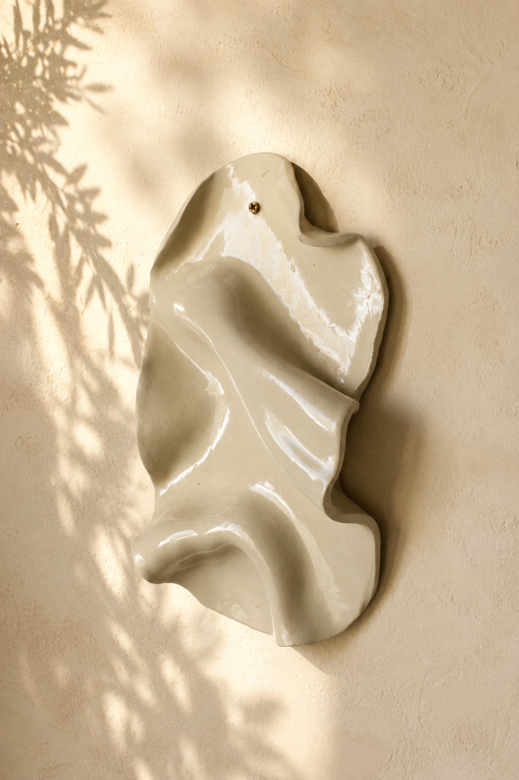 Handmade Organic Ceramic Wall Sculpture