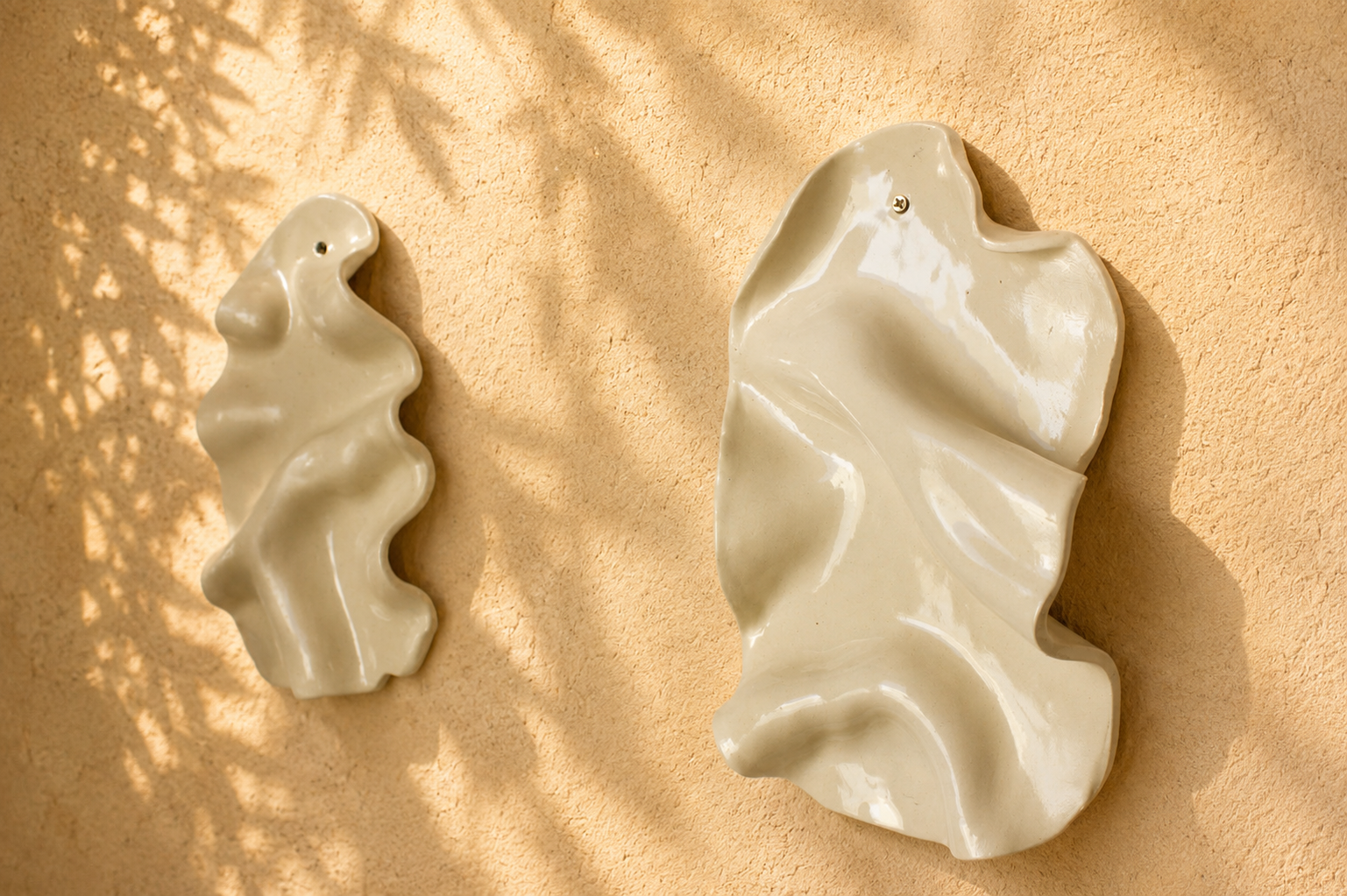 Handmade Organic Ceramic Wall Sculpture
