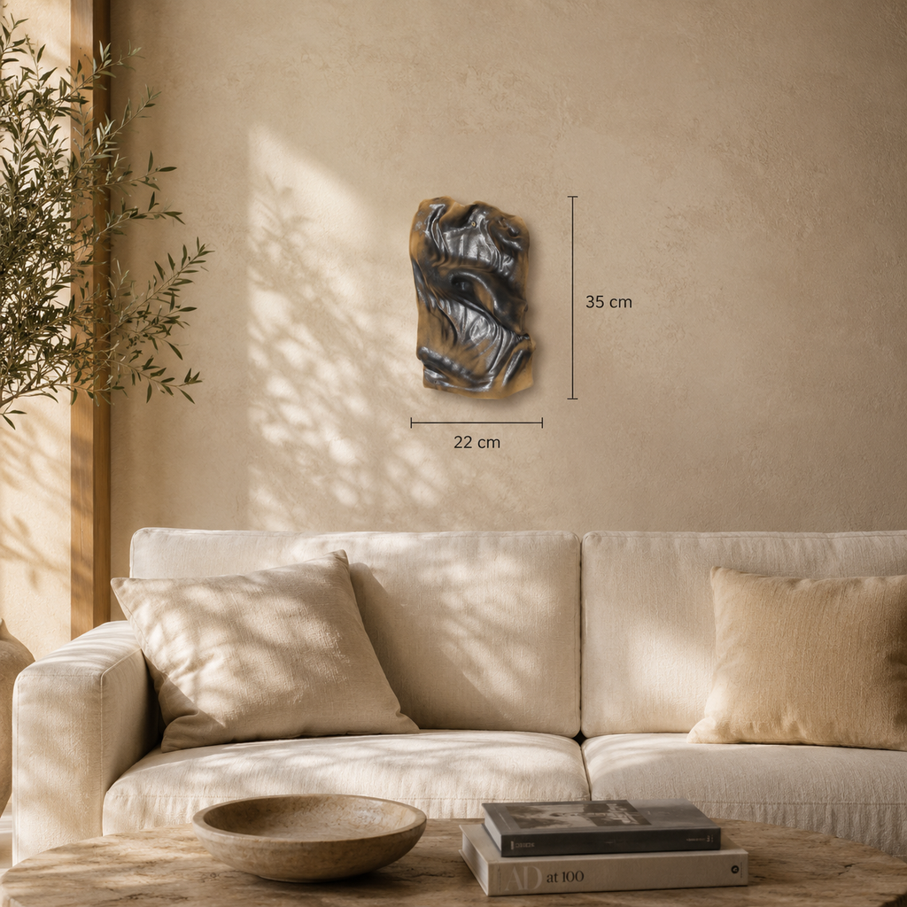 Handmade Abstract Ceramic Wall Sculpture