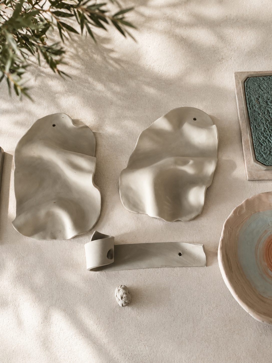 Handmade Organic Ceramic Wall Sculpture